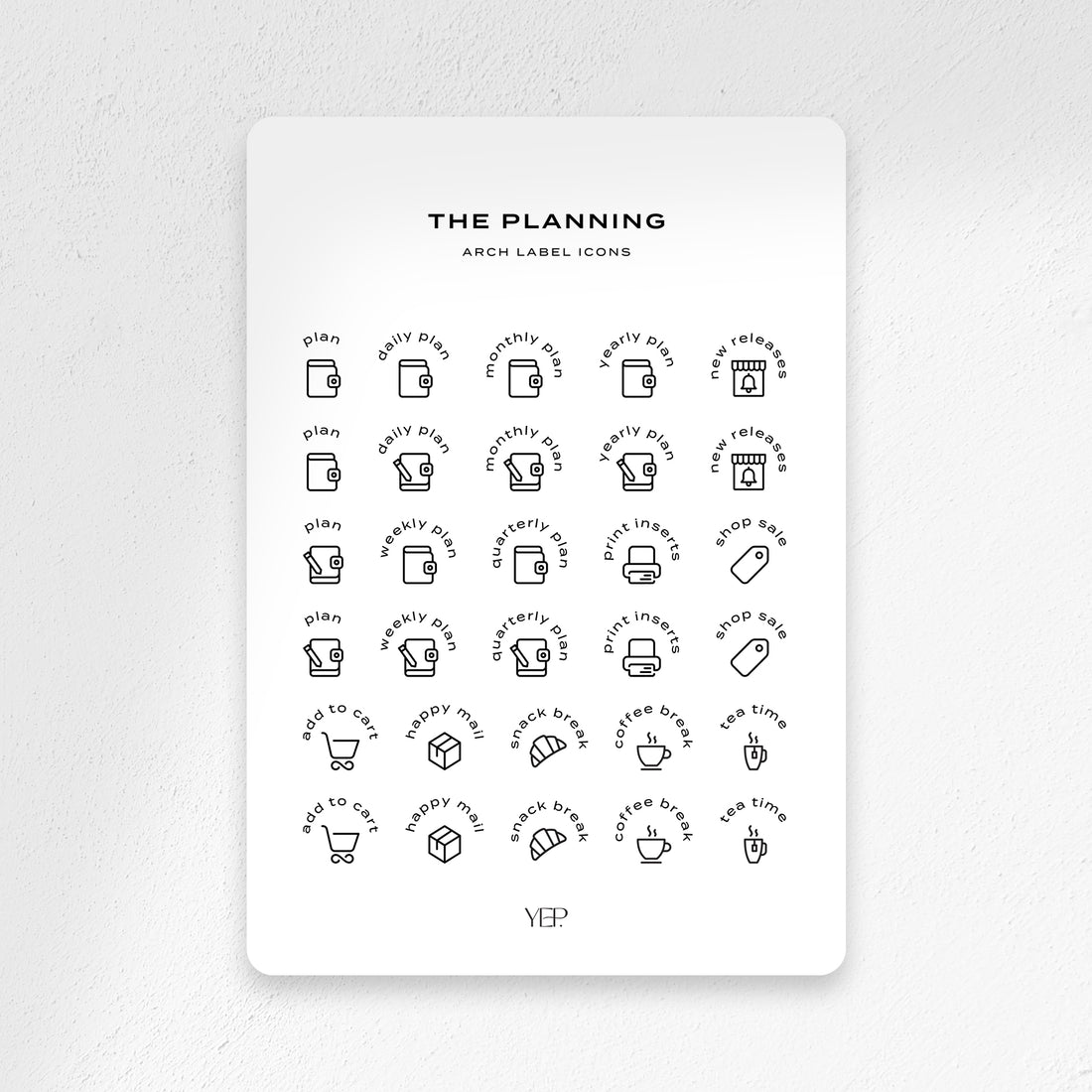 The Planning Arch Label Icons