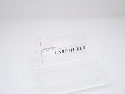 Unbothered Clear Card Your Everyday Planner  (5960218050720)